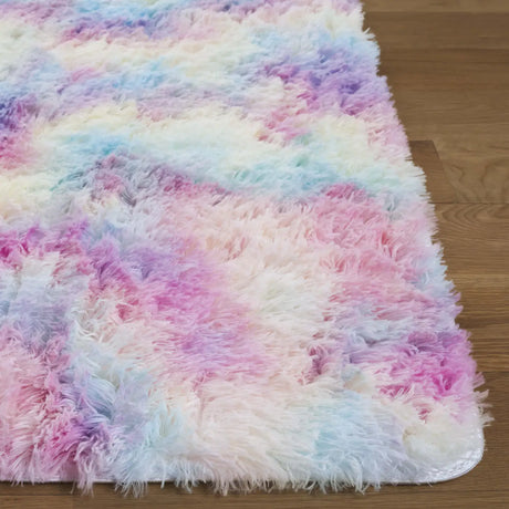 Safavieh Rainbow Shag 4'-0" x 6'-0" Rug in Rainbow