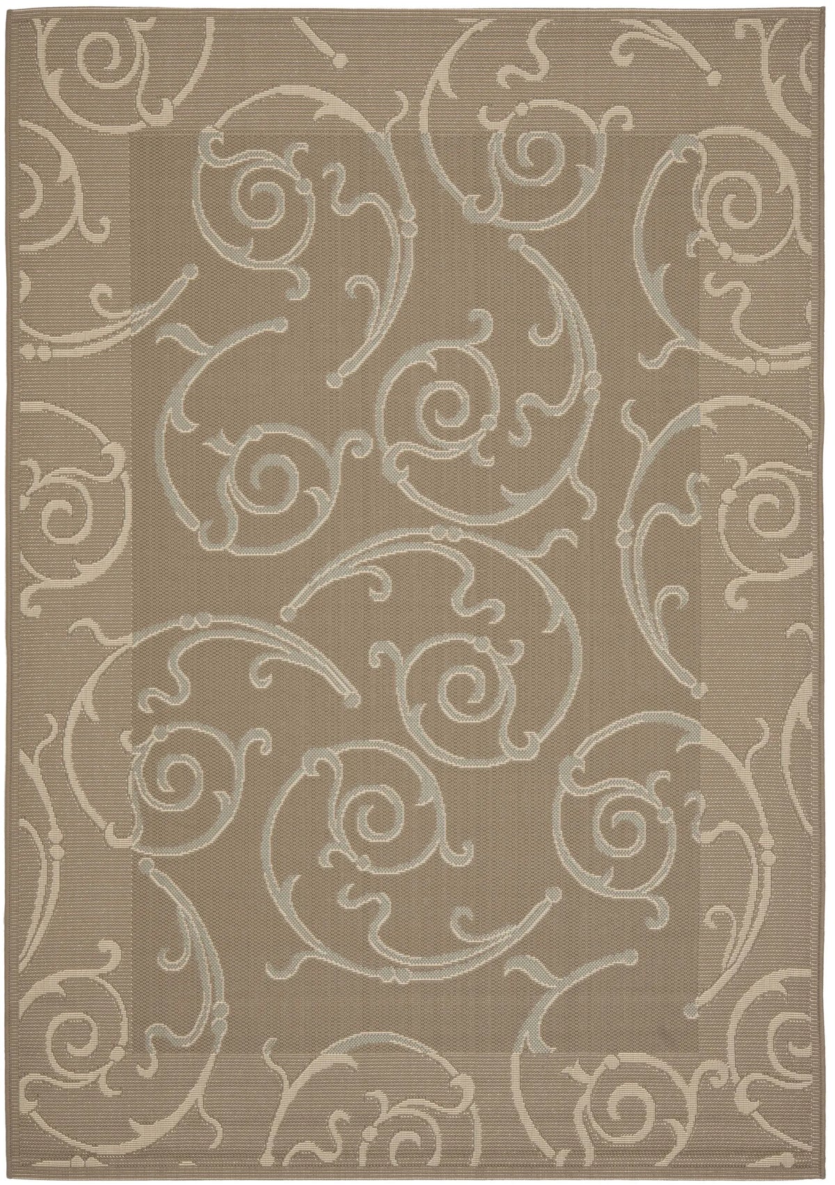 Safavieh Courtyard 5'-3" x 7'-7" Rug in Dark Beig / Beige