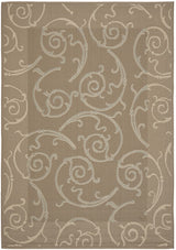 Safavieh Courtyard 5'-3" x 7'-7" Rug in Dark Beig / Beige