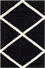Safavieh Chatham 2'-0" x 3'-0" Rug in Black / Ivory