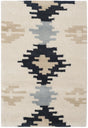 Safavieh Soho 2'-0" x 3'-0" Rug in Ivory / Dark Grey
