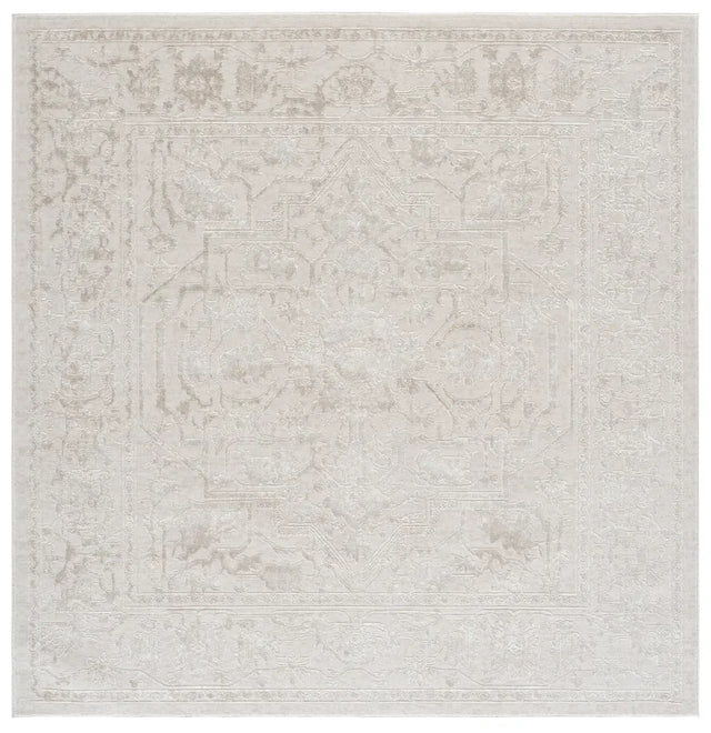 Safavieh Reflection 6'-7" x 6'-7" Rug in Ivory / White