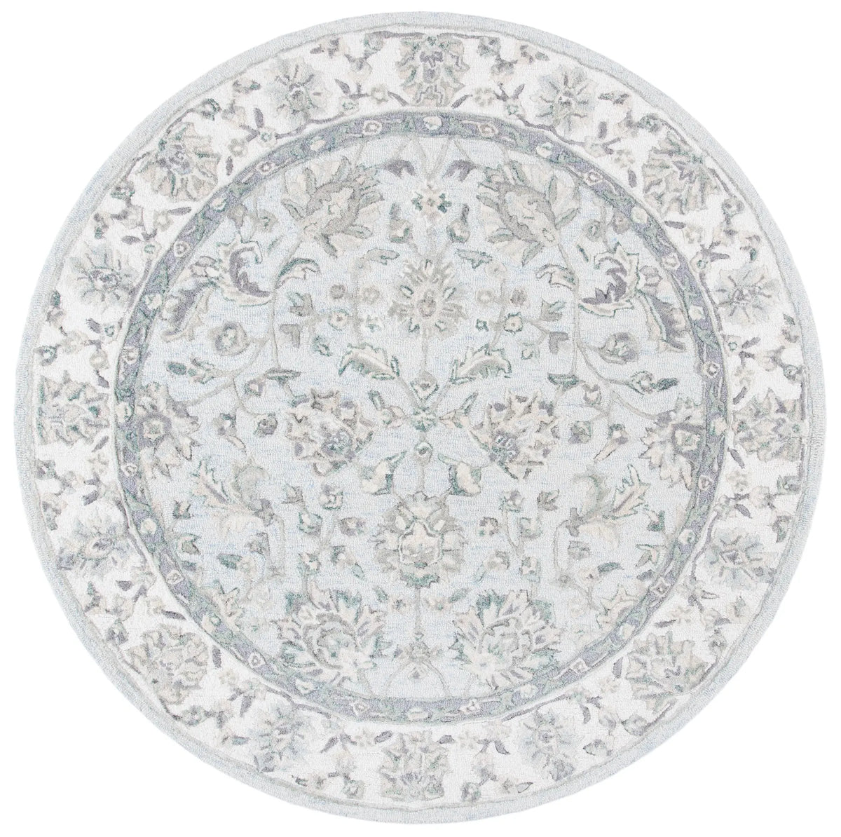 Safavieh Glamour 6'-0" x 6'-0" Rug in Light Blue / Ivory