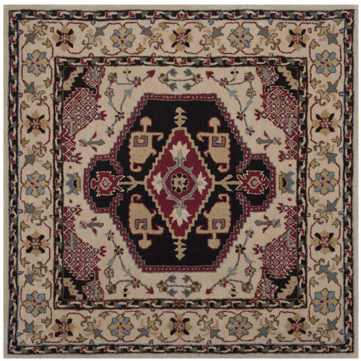 Safavieh Bellagio 5'-0" x 5'-0" Rug in Beige / Black