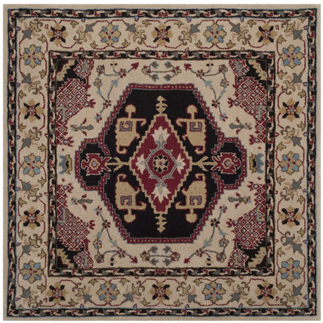 Safavieh Bellagio 5'-0" x 5'-0" Rug in Beige / Black