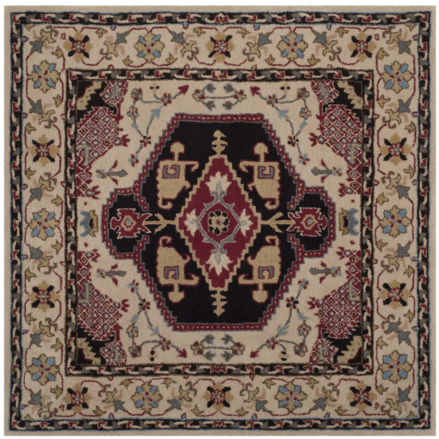 Safavieh Bellagio 5'-0" x 5'-0" Rug in Beige / Black