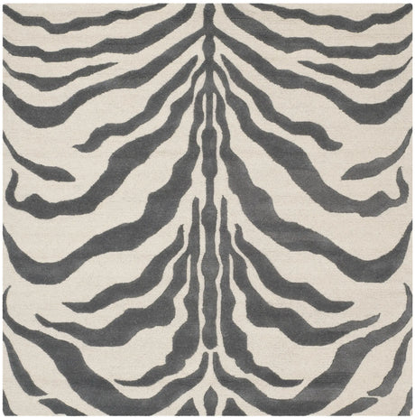 Safavieh Cambridge 6'-0" x 6'-0" Rug in Ivory / Dark Grey