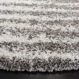 Safavieh Hudson Shag 7'-0" x 7'-0" Rug in Grey / Ivory