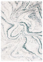 Safavieh Fontana Shag  800 4'-0" x 6'-0" Rug in Ivory / Green