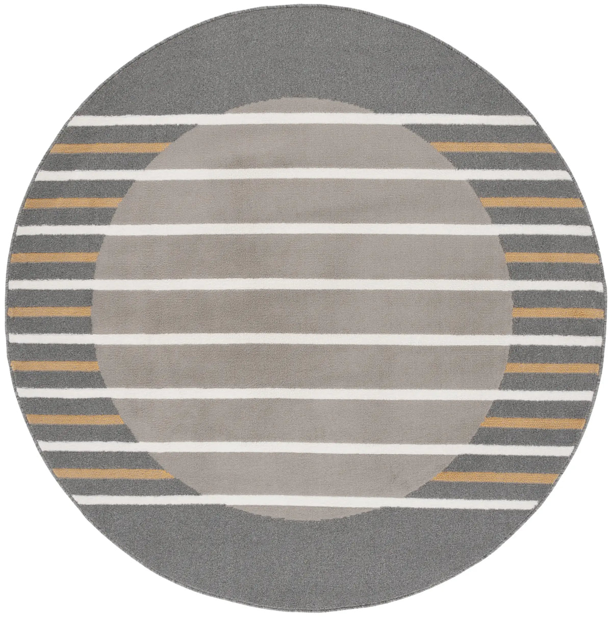 Safavieh Pyramid 6'-7" x 6'-7" Rug in Grey / Ivory Gold