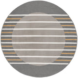 Safavieh Pyramid 6'-7" x 6'-7" Rug in Grey / Ivory Gold