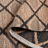 Safavieh Natural Fiber 4'-0" x 6'-0" Rug in Natural / Black