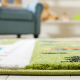 Safavieh Carousel Kids 100 4'-0" x 6'-0" Rug in Green / Beige