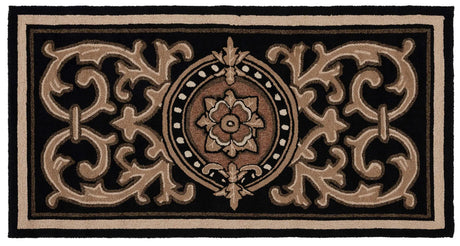 Safavieh Monogram 3'-0" x 6'-0" Rug in Black