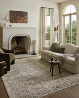 Loloi Clarisse CLS-08 Traditional Power Loomed Olive, Ivory Rug - room scene 3