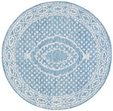 Safavieh Ebony 6'-0" x 6'-0" Rug in Ivory / Navy