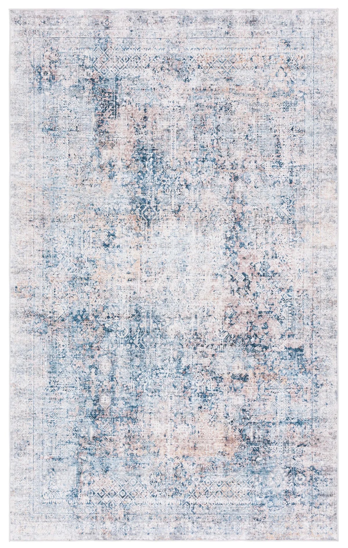 Safavieh Arizona 4'-0" x 6'-0" Rug in Navy / Beige