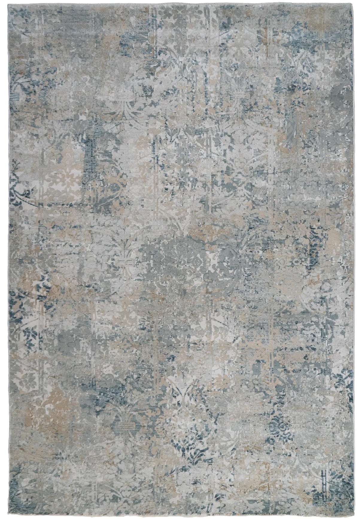 Dynamic Rugs Eden 10944 Power Loomed Modern Cream/Beige/Navy Rug - Rectangular