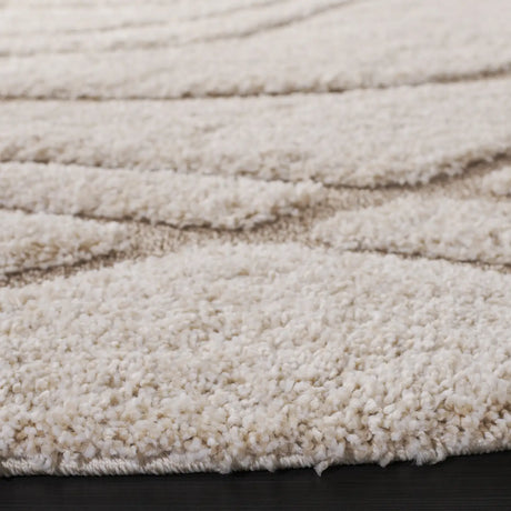 Safavieh Florida Shag 10'-0" x 10'-0" Rug in Cream / Beige