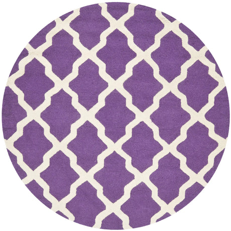 Safavieh Cambridge 6'-0" x 6'-0" Rug in Purple / Ivory