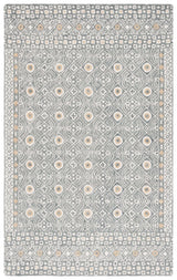Safavieh Micro-Loop 4'-0" x 6'-0" Rug in Silver / Ivory