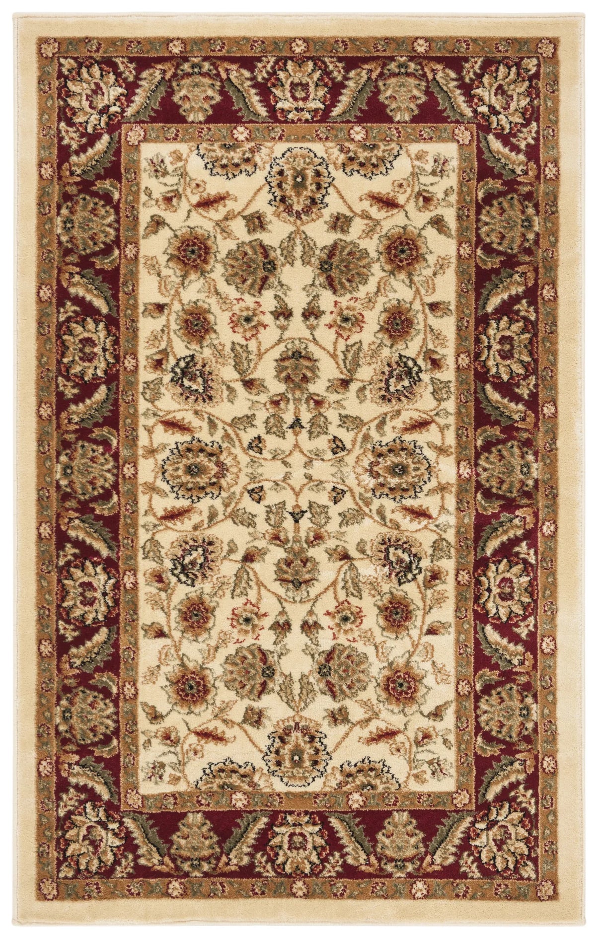 Safavieh Lyndhurst 3'-3" x 5'-3" Rug in Ivory / Red