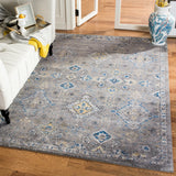 Safavieh Evoke 4'-0" x 6'-0" Rug in Dark Grey / Yellow