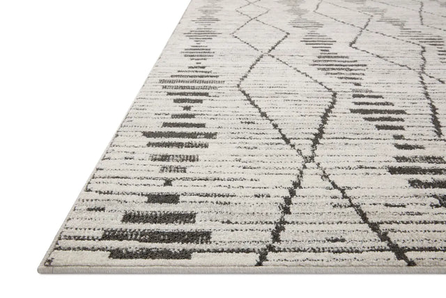 Loloi Kamala Kam-02 Charcoal/Dove Rug - rug corner