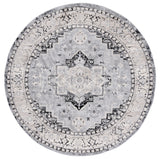 Safavieh Brentwood 6'-7" x 6'-7" Rug in Silver / Black