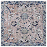 Safavieh Tucson 6'-0" x 6'-0" Rug in Light Blue / Navy