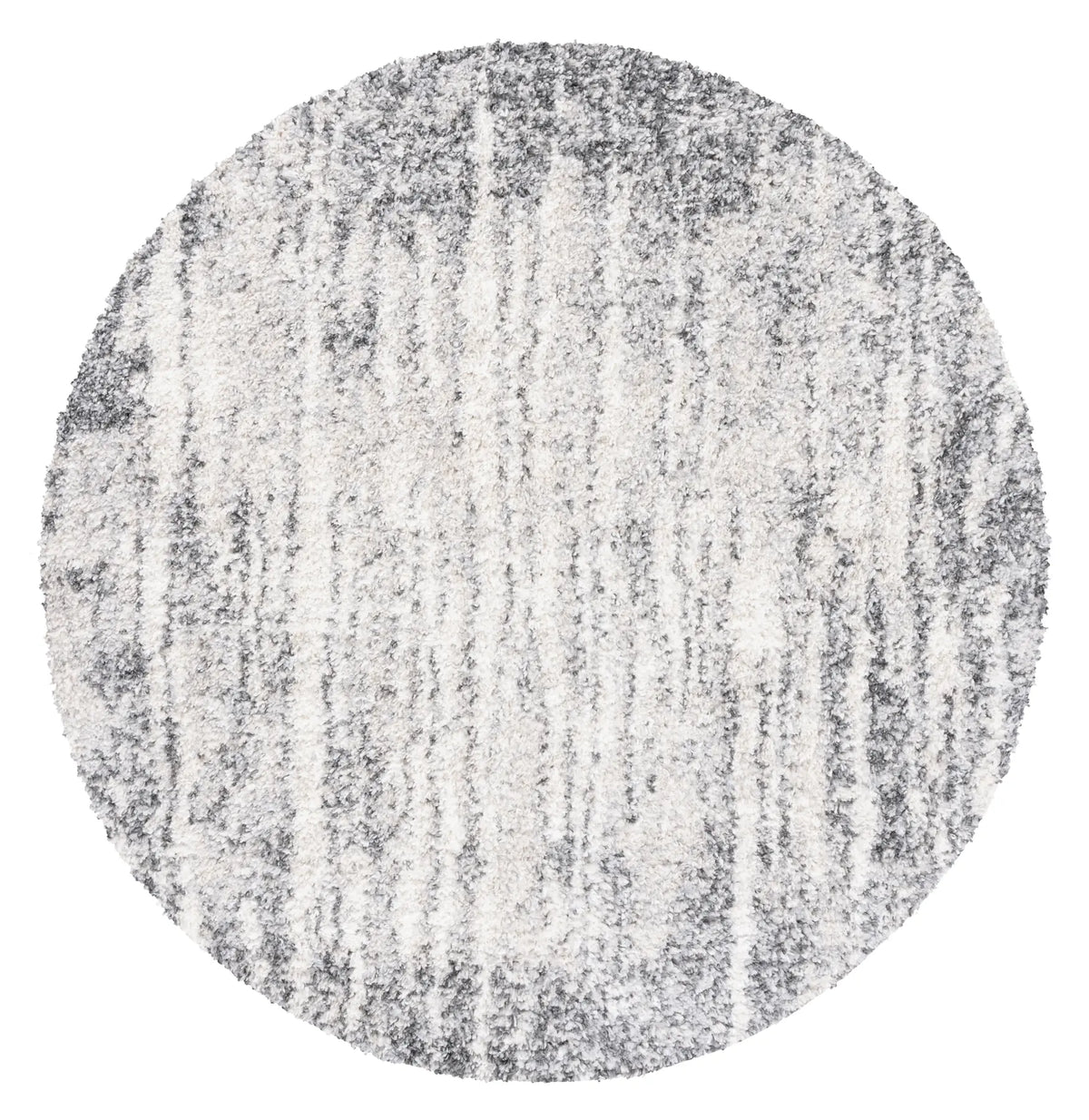 Safavieh Berber Shag 6'-7" x 6'-7" Rug in Grey / Ivory