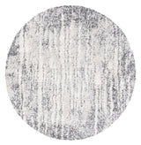 Safavieh Berber Shag 6'-7" x 6'-7" Rug in Grey / Ivory