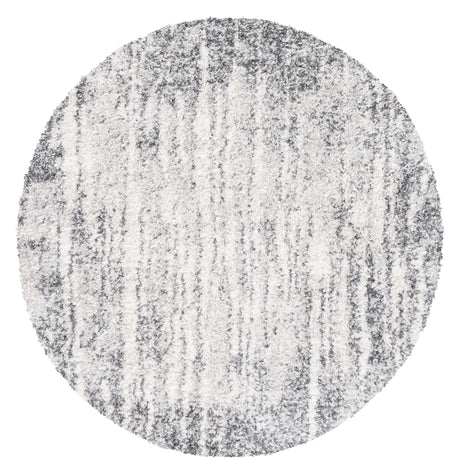 Safavieh Berber Shag 6'-7" x 6'-7" Rug in Grey / Ivory