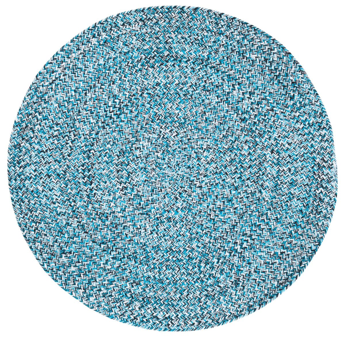 Safavieh Braided 3'-0" x 3'-0" Rug in Blue / Black