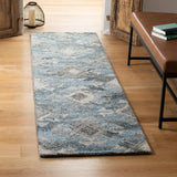 Safavieh Abstract 2'-3" x 8'-0" Rug in Grey / Black