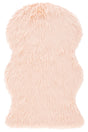 Safavieh Faux Sheep Skin 2'-0" x 3'-0" Rug in Light Pink