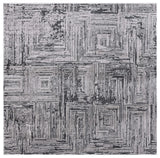 Safavieh Whisper 6'-7" x 6'-7" Rug in Grey / Dark Grey