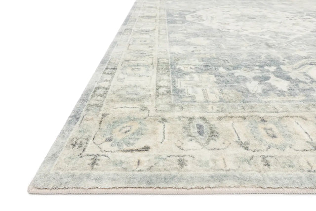 Loloi Rosette Ros-07 Denim/Fog Rugs - rug corner
