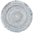 Safavieh Braided 5'-0" x 5'-0" Rug in Grey / Blue
