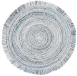 Safavieh Braided 5'-0" x 5'-0" Rug in Grey / Blue