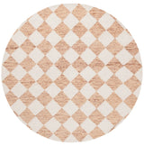 Safavieh Ebony 6'-0" x 6'-0" Rug in Rust / Ivory