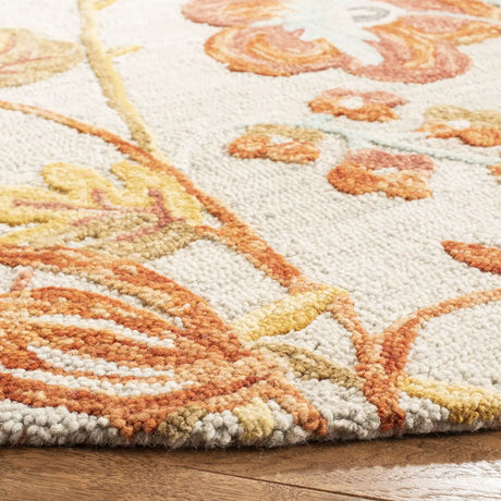 Safavieh Blossom 6'-0" x 6'-0" Rug in Grey / Red