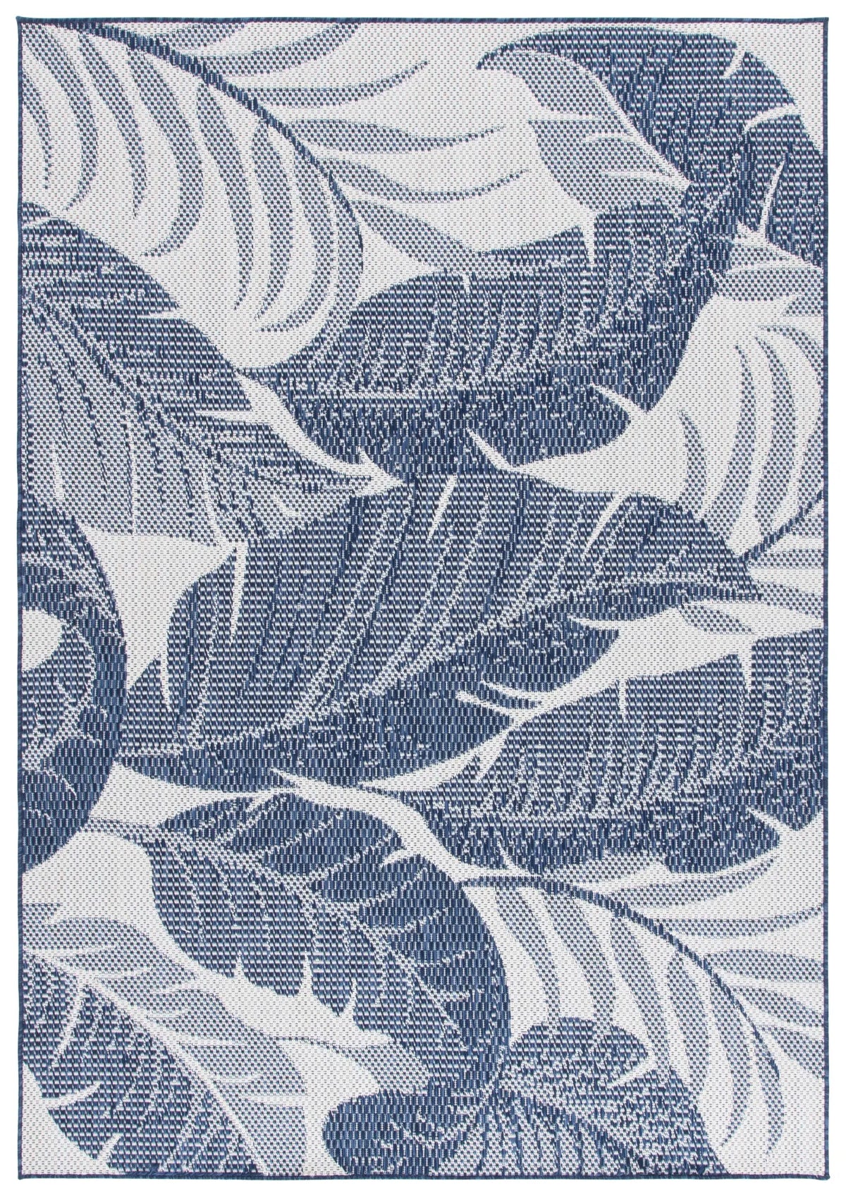 Safavieh Beach House 4'-0" x 6'-0" Rug in Navy / Ivory
