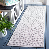 Safavieh Courtyard 2'-3" x 8'-0" Rug in Ivory / Grey