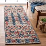 Safavieh Trace 2'-3" x 8'-0" Rug in Grey / Navy