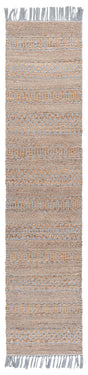 Safavieh Natural Fiber 2'-0" x 9'-0" Rug in Natural / Grey
