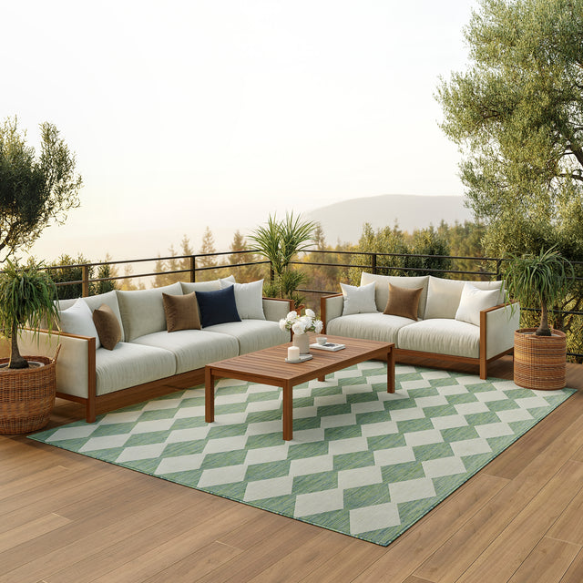 Nourison Positano Pos04 Blue Green Rug