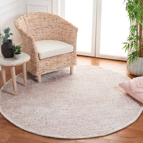 Safavieh Precious 6'-0" x 6'-0" Rug in Pink / Ivory