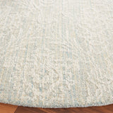 Safavieh Ebony 6'-0" x 6'-0" Rug in Light Blue / Ivory