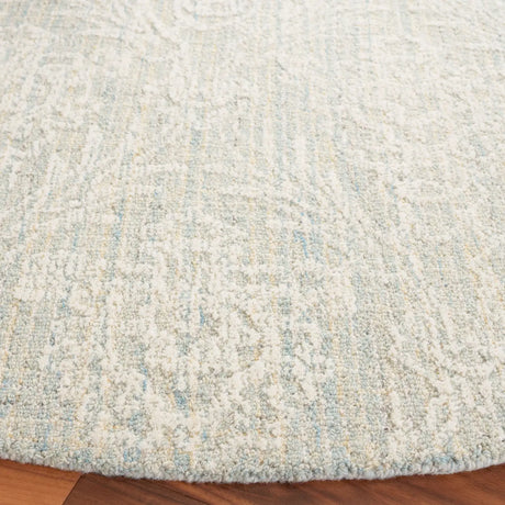 Safavieh Ebony 6'-0" x 6'-0" Rug in Light Blue / Ivory